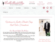 Tablet Screenshot of lucillesbridalshop.com